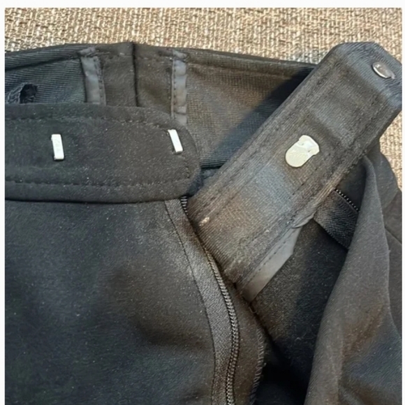 Vintage Roffe Stirrup black ski pants size 30 - Picture 4 of 5